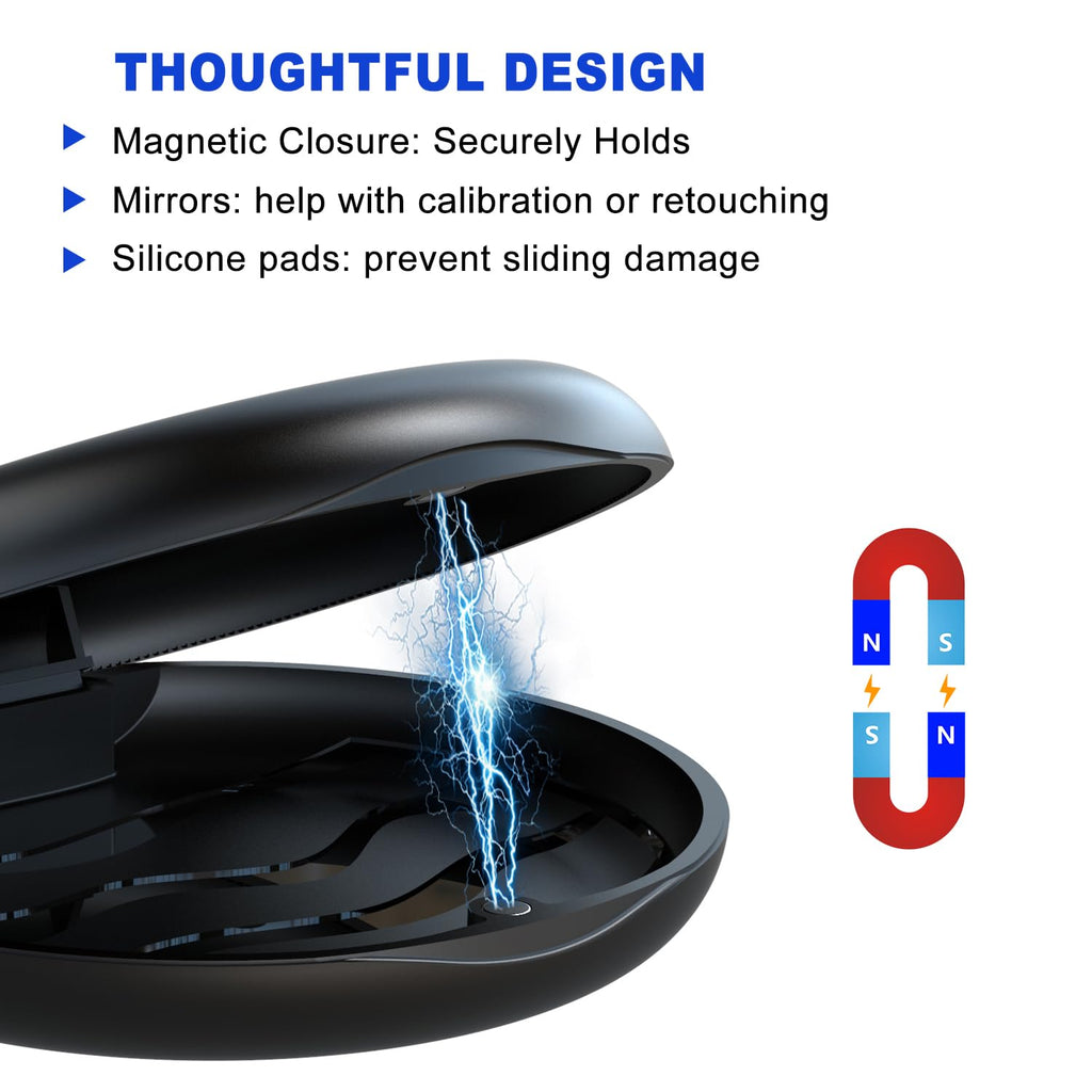 - 2 Pack Retainer Mouth Guards Travel Cases, Black + Black.