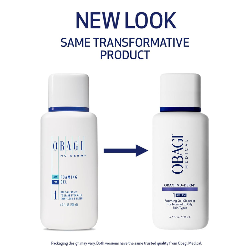 Obagi Nu-Derm Foaming Gel – Gel-Based Cleanser for Normal to Oily & Sensitive Skin
